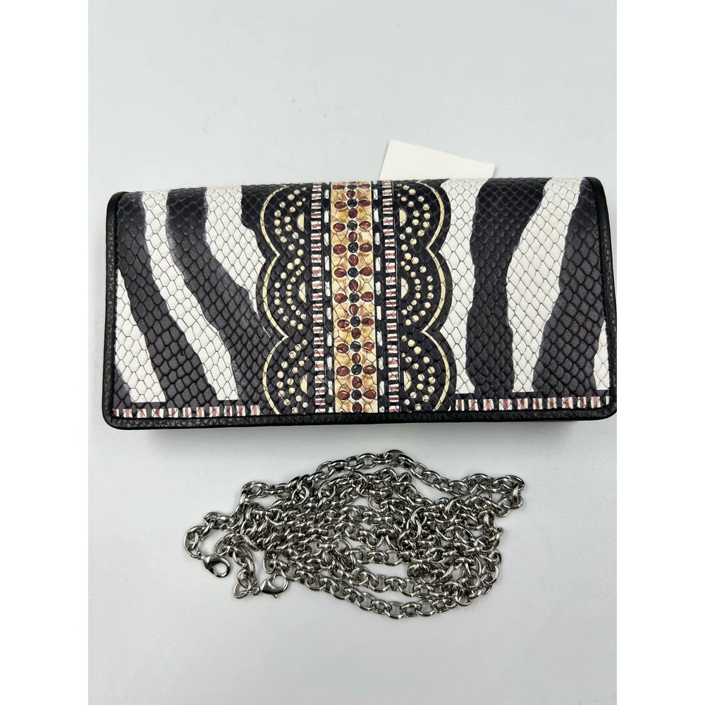 Brighton Africa Stories Rockmore Leather Wallets Black White NWT